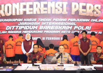 Bareskrim Gerebek Sindikat Judi Online, Ungkap Aliran Dana Ratusan Miliar