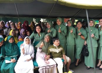 HUT ke 61 Dharma Pertiwi, Persit Kartika Chandra Kirana Gelar Bakti Sosial dan Pecahkan Rekor MURI