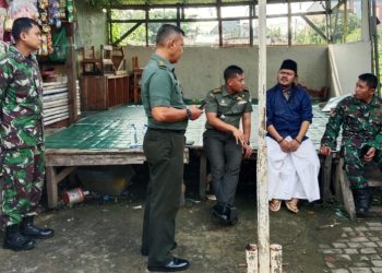 Kasiter Korem 051 Wijayakarta Tinjau Panti Asuhan As-Soghiri