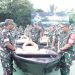 TNI Serahkan 70 Perahu untuk Antisipasi Banjir di Bekasi