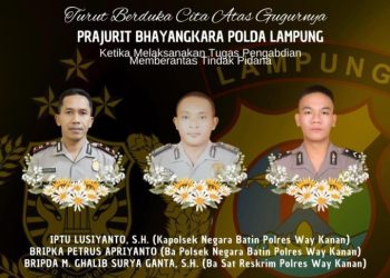 Tiga Anggota Polri Gugur, Ketua FRN Bekasi Raya Sampaikan Bela Sungkawa