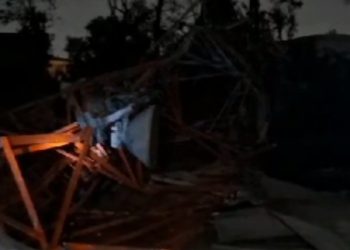 Tower BTS di Telajung Roboh Diterjang Puting Beliung, Puluhan Rumah dan Sekolah Rusak