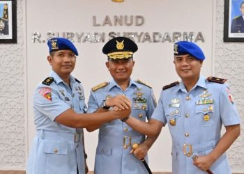 Sertijab Dansatpomau Lanud Sdm, Danlanud Tekankan Disiplin dan Penegakan Hukum