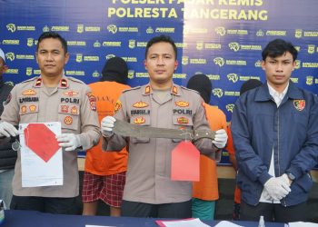 Polsek Pasar Kemis Tangkap Tiga Begal dan Satu Penadah Motor Curian