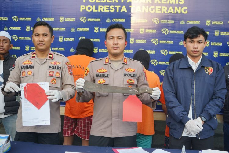 Polsek Pasar Kemis Tangkap Tiga Begal dan Satu Penadah Motor Curian