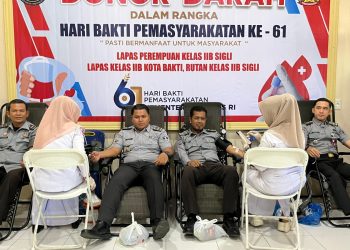 Lapas Kota Bakti Gelar Donor Darah Sambut HBP ke 61