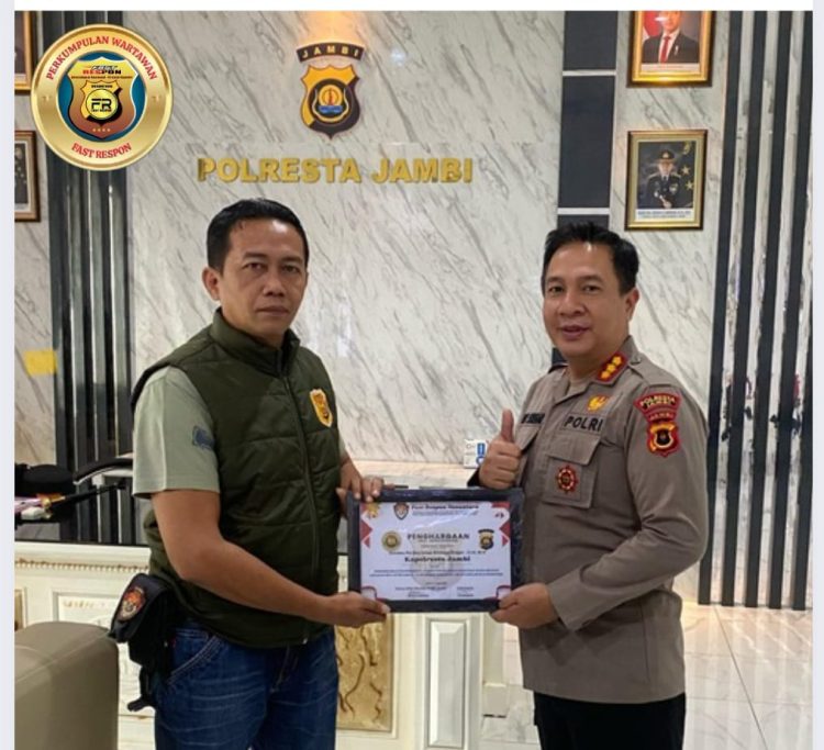 Polresta Jambi Terima Apresiasi PW Fast Respon atas Suksesnya OPS Ketupat 2025