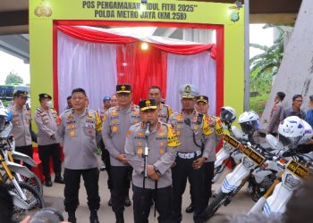 Kapolda Metro Jaya Tinjau Pospam Arus Balik di KM 25B Cibitung