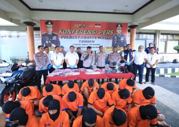 37 Tersangka Ditangkap, Polresta Banyuwangi Tegas Tindak Kekerasan dan Premanisme