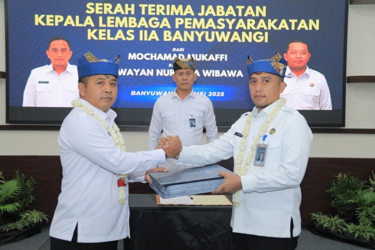 I Wayan Nurasta Resmi Jabat Kalapas Banyuwangi Gantikan Mochamad Mukaffi
