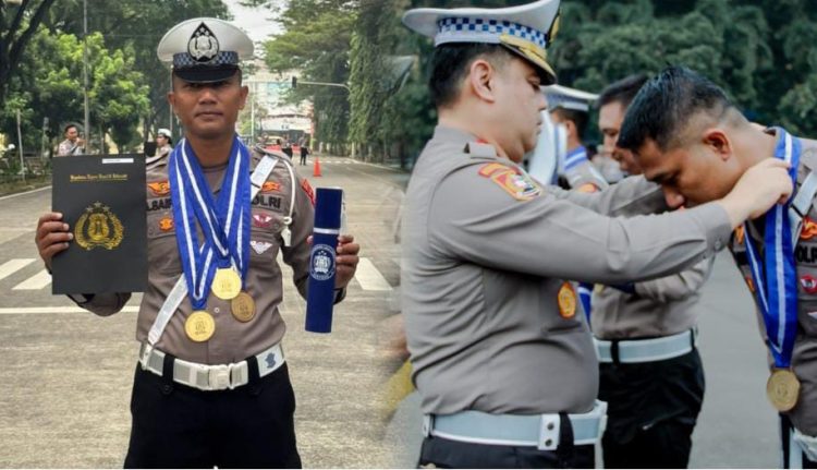 Bripka Saiful Alim Raih Tiga Penghargaan di Dikbangspes Lalu Lintas 2025