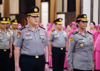 49 Pati Polri Naik Pangkat, Dua Diantaranya Sandang Bintang Tiga