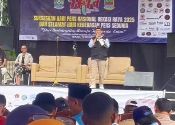 Rd. Faried Natawiraguna Gaungkan Swatantra Wibawa Mukti di Puncak HPN 2025 Bekasi