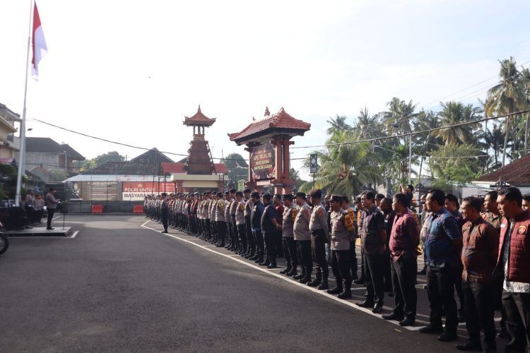 Polres Badung Gelar Apel Kesiapan Operator 110 dan Tim UKL