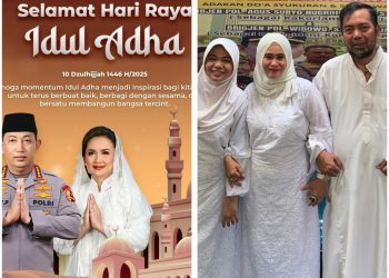 Kapolri dan Agus Flores Tunjukkan Keakraban di Momen Idul Adha 1446 H