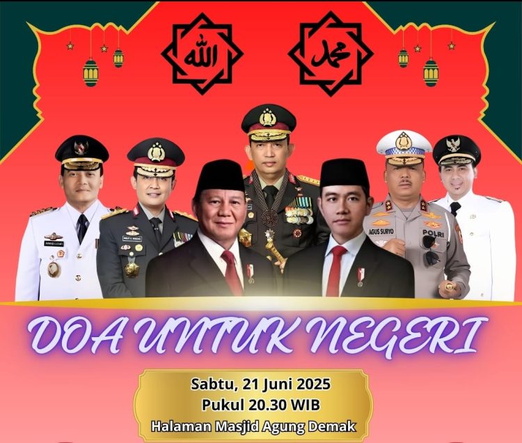 FRN Counter Polri Gelar Doa untuk Negeri di Demak Jelang HUT ke 79 Polri
