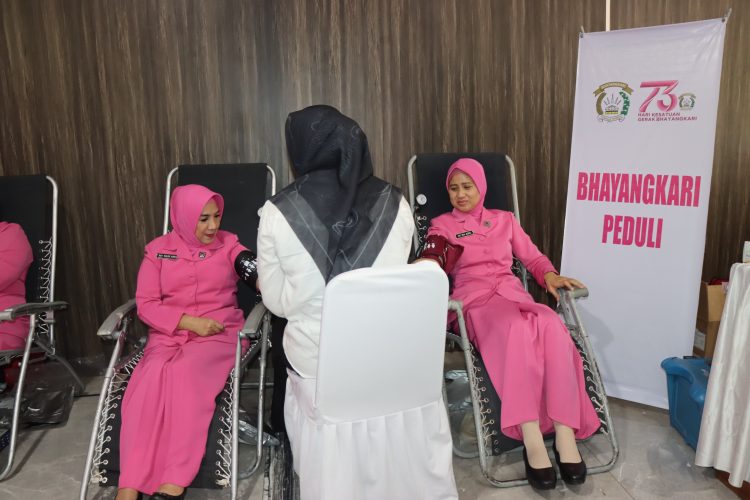 Donor Darah Jadi Puncak Bakti Kesehatan Serentak Hari Bhayangkara ke 79 di Polda Aceh