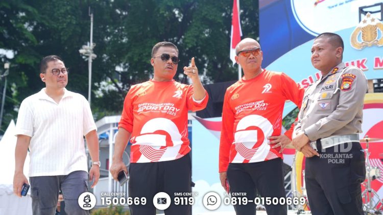 Kakorlantas Polri Tinjau Lokasi Car Free Day Sambut Hari Bhayangkara ke 79