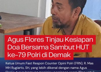 Jelang HUT ke-79 Polri, Agus Flores Tinjau Lokasi Doa Bersama di Masjid Agung Demak
