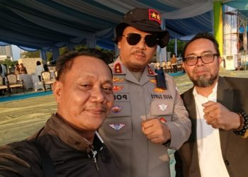 Momen Kebersamaan Irjen Pol Agus Suryonugroho dan Agus Flores di Monas Jelang HUT Bhayangkara ke 79