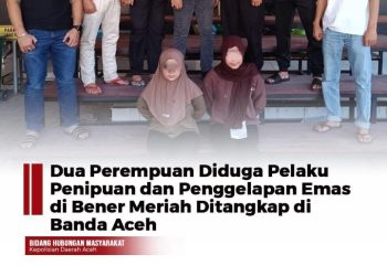 Dua Terduga Pelaku Penipuan dan Penggelapan Emas