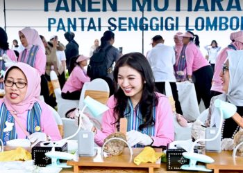 Panen Mutiara Bersama Selvi Gibran, Bukti Nyata Potensi Maritim NTB