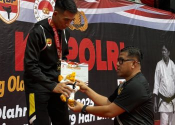 Ipda Datu Bernad Sumbang Medali Emas untuk Polda Kalteng di Kejurnas Karate Kapolri Cup 2025