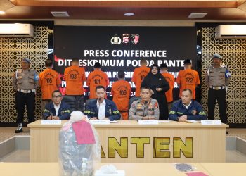 Polda Banten Tangkap 7 Tersangka Aksi Anarkis di Proyek PT Lotte Cilegon