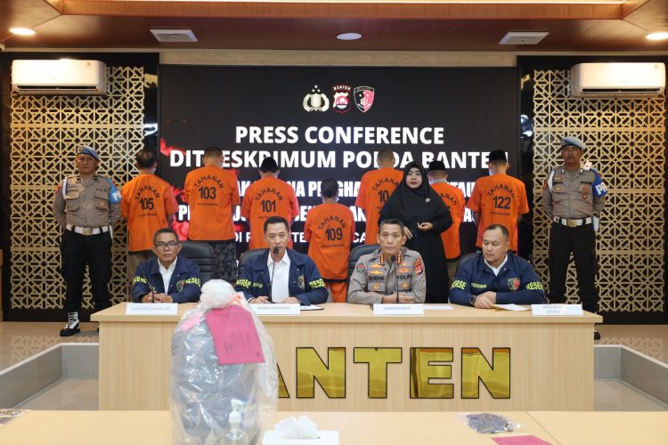 Polda Banten Tangkap 7 Tersangka Aksi Anarkis di Proyek PT Lotte Cilegon