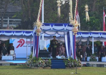 Polda Bali Gelar Upacara Bhayangkara ke 79 di Renon