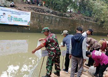 TNI dan Pemkot Cirebon Kolaborasi Kampanyekan Gemarikan dan Pelestarian Sungai