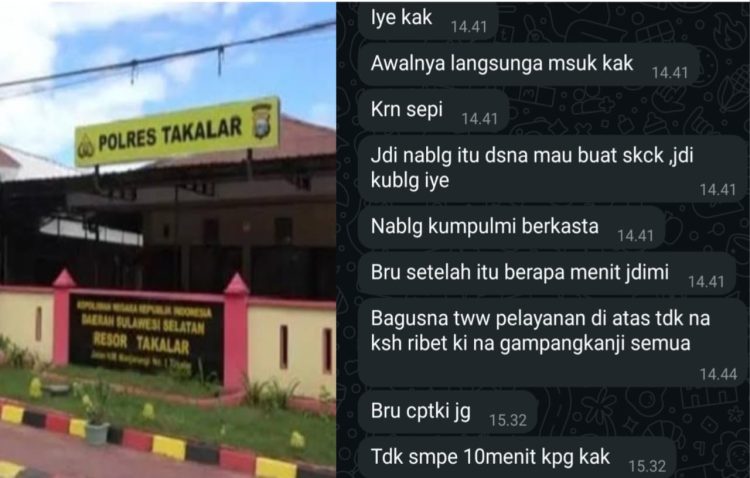 Warga Takalar Apresiasi Kinerja Prima Polres dalam Layanan SKCK