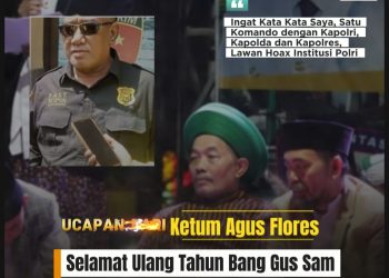 Agus Flores Ucapkan Selamat Ulang Tahun kepada Ketua DPC FRN Counter Polri