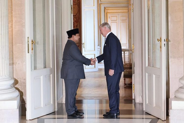 Bangun Diplomasi Pertahanan dan Persahabatan, Presiden Prabowo Temui Raja Belgia di Istana Laeken