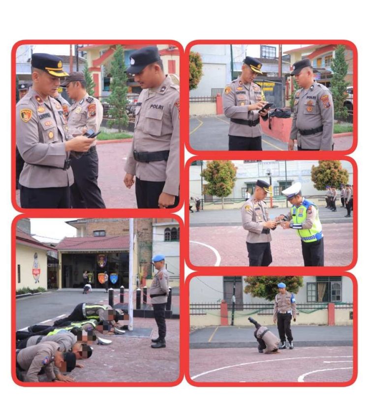 Polres Samosir Gelar Gaktibplin Pengecekan HP Personel, 10 Anggota Terdeteksi Terkait Situs Judi Online