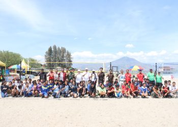 Semarak Turnamen Voli Pantai Pelajar di Samosir, Perebutkan Piala Bupati 2025