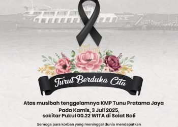 Kakorlantas Polri Sampaikan Duka Cita atas Tragedi Tenggelamnya KMP Tunu Pratama Jaya di Selat Bali