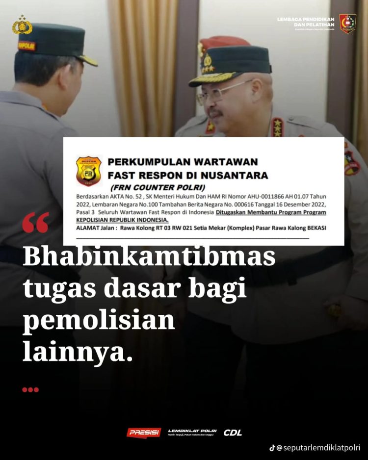 Bhabinkamtibmas Jadi Pilar Utama Polri