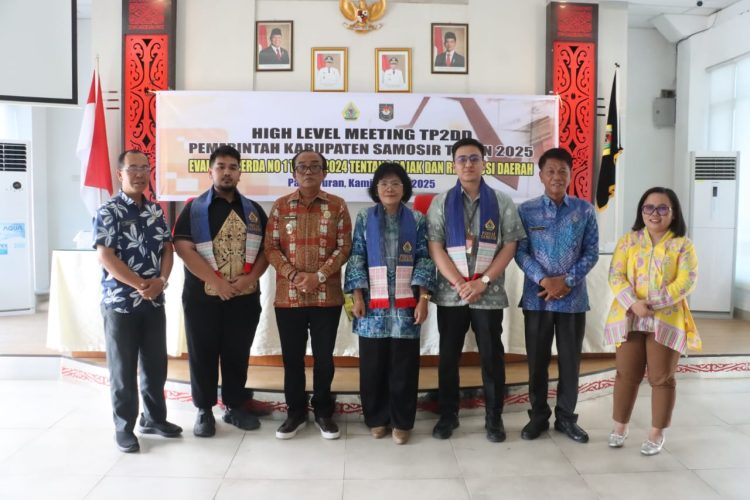 Wakil Bupati Samosir Pimpin High Level Meeting TP2DD, Evaluasi Perda No. 1 Tahun 2024 