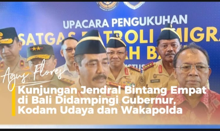 Agus Flores Soroti Kehadiran Kapolda Bali Saat Kunjungan Jenderal Bintang Empat di Bali