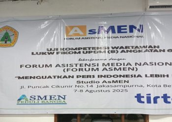AsMEN dan FIKOM Moestopo Gelar UKW di Bekasi, Perkuat Standar Profesi Wartawan