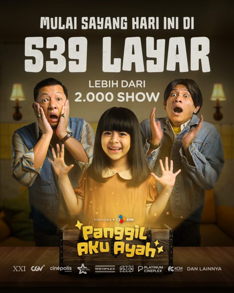 “Panggil Aku Ayah” Tayang Resmi di 443 Bioskop, Hadirkan Makna Keluarga Lewat Kisah Tak Terduga