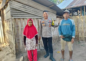 Bhabinkamtibmas Desa Bagik Papan Bantu Rencana Bedah Rumah Warga