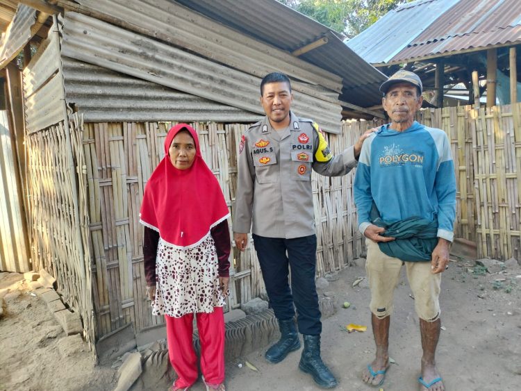 Bhabinkamtibmas Desa Bagik Papan Bantu Rencana Bedah Rumah Warga