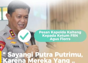 Kapolda Kalteng Ajak Masyarakat Hargai Generasi Muda: Pesan untuk Ketum FRN Agus Flores
