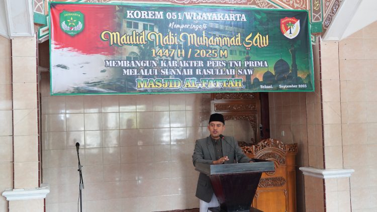 Korem 051 Wijayakarta Peringati Maulid Nabi Muhammad SAW 1447 H