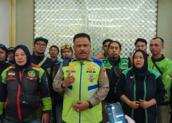 Program Polantas Menyapa Disambut Antusias Komunitas Ojol se-Jabodetabek