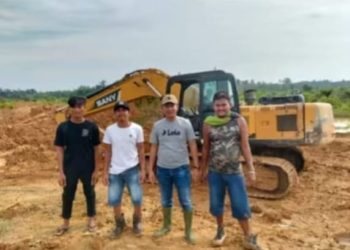 Diduga Oknum Polisi di Lingga Bayu Menjadi Toke Sekaligus Pemilik Alat Berat PETI di Pulo Padang