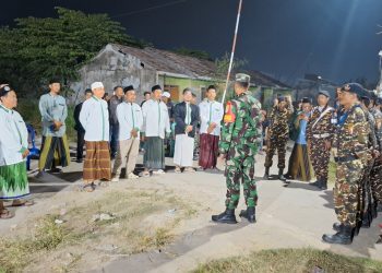Koramil 10/Sukatani Gandeng Unsur Masyarakat Cegah Gangguan Kamtibmas