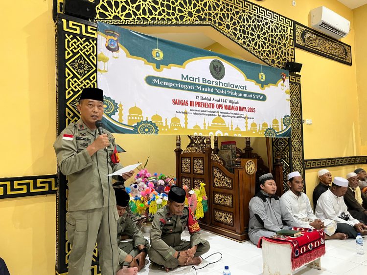 Maulid Nabi 1447 H Satgas Madago Raya, Wujud Kebersamaan Aparat dan Masyarakat Tokorondo